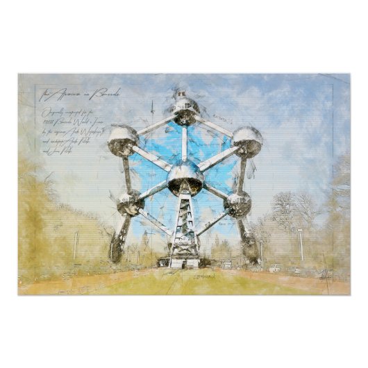 Atomium Brussels Poster (Vorderseite)
