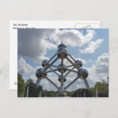 Atomium-Gebäude, Brüssel, Belgien Postkarte (Vorne/Hinten)