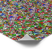 Atomium - Versteckter 3D-Druck Poster (Ecke)