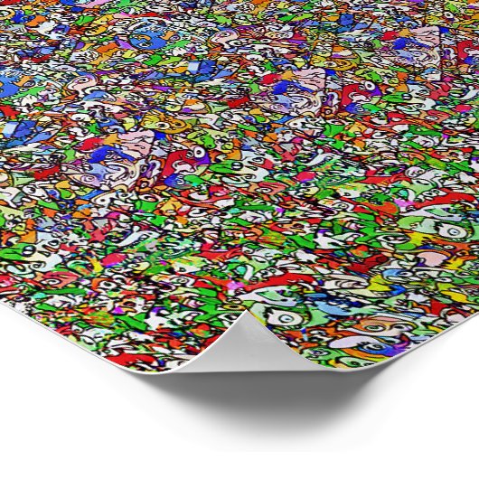 Atomium - Versteckter 3D-Druck Poster (Ecke)