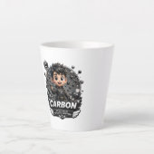 ATOMIVRA Kohlenstoff Charakter Milchtasse (Vorderseite)
