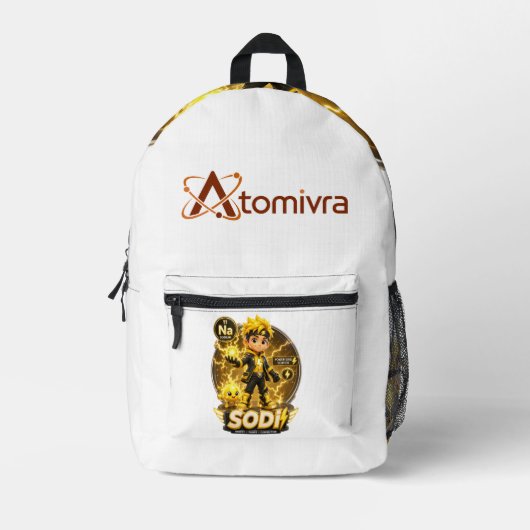 ATOMIVRA Natrium Charakter Bedruckter Rucksack (Vorderseite)