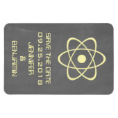Atomkarton speichert das Datumsmagazin, gelb Magnet (Horizontal)