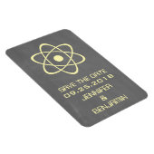 Atomkarton speichert das Datumsmagazin, gelb Magnet (Rechte Seite)