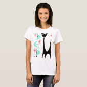 Atomkatze aus dem Mittelalter mit Aqua Boomerangs T-Shirt (Vorne ganz)