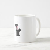 Atomkatze mit rosa Katzenkatze Girly Clean Girl Ki Kaffeetasse (VorderseiteRechts)