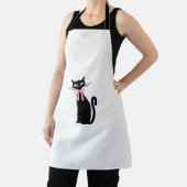 Atomkatze mit rosa Katzenkatze Girly Clean Girl Ki Schürze (InSitu)