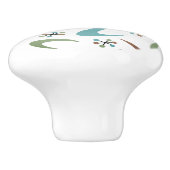 Atomkern der Mitte des Jahrhunderts Keramikknauf (Seitenansicht)