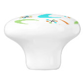 Atomkern der Mitte des Jahrhunderts Keramikknauf (Seitenansicht)