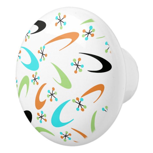 Atomkern der Mitte des Jahrhunderts Keramikknauf (Rechts)