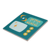 Atomkern Mitte Abstrakt Fliese (Seite)