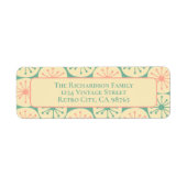 Atomkern Moderner Retro-50er Aquamarin rosa (Vorne)