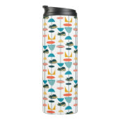 Atomkitty-Muster Mitte des Jahrhunderts Thermosbecher (Nach rechts gedreht)