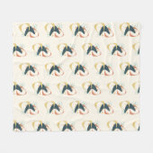 Atomkohle-Gelb aus dem Mittelalter Fleecedecke (Vorderseite (Horizontal))