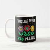 Atomkraft ja, bitte lächelnde Blumen Kaffeetasse (Links)