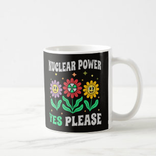 Atomkraft ja, bitte lächelnde Blumen Kaffeetasse