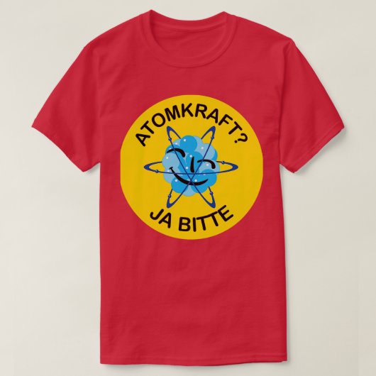 Atomkraft ja bitte T-Shirt (Design vorne)