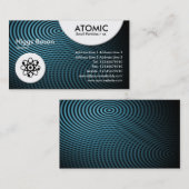 Atomkreise - Blue Electric Pool 01 Visitenkarte (Vorne/Hinten)
