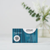 Atomkreise - Drapery 01 Visitenkarte (Stehend Vorderseite)