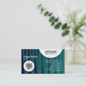 Atomkreise - Drapery 03 Visitenkarte (Stehend Vorderseite)