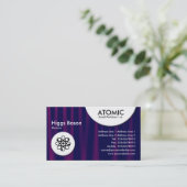 Atomkreise - Drapery 04 Visitenkarte (Stehend Vorderseite)