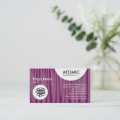 Atomkreise - Drapery 06 Visitenkarte (Stehend Vorderseite)