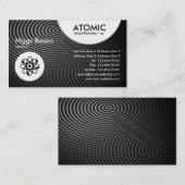 Atomkreise - elektrischer Pool 01 Visitenkarte (Vorne/Hinten)