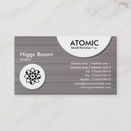 Atomkreise - gebürstete Beschaffenheit des Visitenkarte