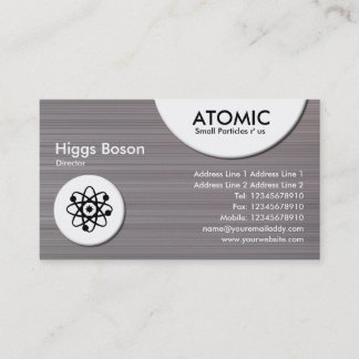 Atomkreise - gebürstete Beschaffenheit des Visitenkarte