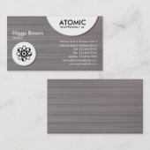 Atomkreise - gebürstete Beschaffenheit des Visitenkarte (Vorne/Hinten)