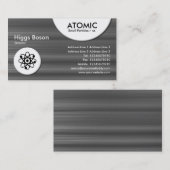 Atomkreise - gegossene Metallstruktur Visitenkarte (Vorne/Hinten)