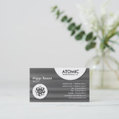 Atomkreise - gegossene Metallstruktur Visitenkarte (Stehend Vorderseite)