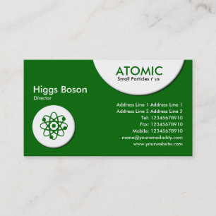 Atomkreise - grün (006600) visitenkarte