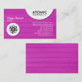 Atomkreise - Magenta-Pinselstriche Visitenkarte (Vorne/Hinten)