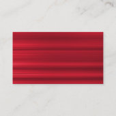 Atomkreise - rot gebürstete Textur Visitenkarte (Rückseite)