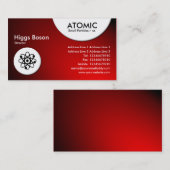 Atomkreise - Spotlit - Rot Visitenkarte (Vorne/Hinten)