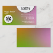 Atomkreise - weiche Strahlenkarte Visitenkarte (Vorne/Hinten)