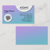 Atomkreise - weiche Strahlenkarte Visitenkarte (Vorne/Hinten)