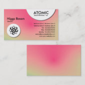 Atomkreise - weiche Strahlenkarte Visitenkarte (Vorne/Hinten)