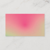 Atomkreise - weiche Strahlenkarte Visitenkarte (Rückseite)