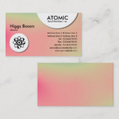 Atomkreise - weiche Strahlenkarte Visitenkarte (Vorne/Hinten)