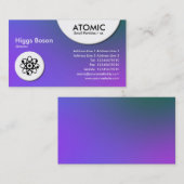 Atomkreise - weiche Strahlenkarte Visitenkarte (Vorne/Hinten)