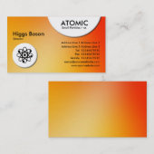 Atomkreise - weiche Strahlenkarte Visitenkarte (Vorne/Hinten)