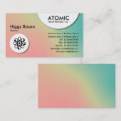 Atomkreise - weiche Strahlenkarte Visitenkarte (Vorne/Hinten)