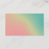 Atomkreise - weiche Strahlenkarte Visitenkarte (Rückseite)