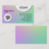 Atomkreise - weiche Strahlenkarte Visitenkarte (Vorne/Hinten)