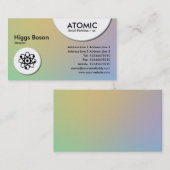 Atomkreise - weiche Strahlenkarte Visitenkarte (Vorne/Hinten)