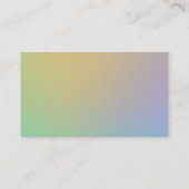 Atomkreise - weiche Strahlenkarte Visitenkarte (Rückseite)