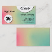 Atomkreise - weiche Strahlenkarte Visitenkarte (Vorne/Hinten)