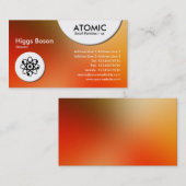 Atomkreise - weiche Strahlenkarte Visitenkarte (Vorne/Hinten)